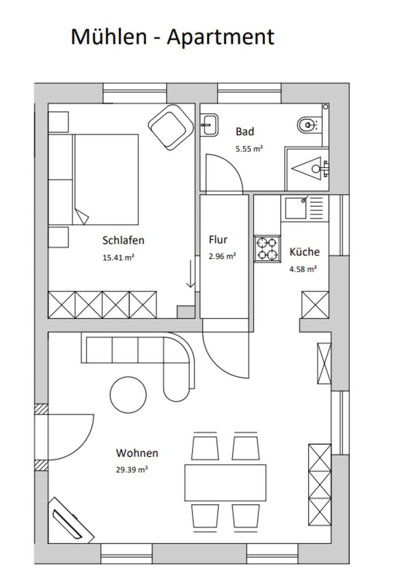 Muehlen-Apartment Im Herrenhaus Rheinblick Xanten Esterno foto